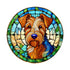 Welsh Terrier Glass Suncatcher Worktop Saver